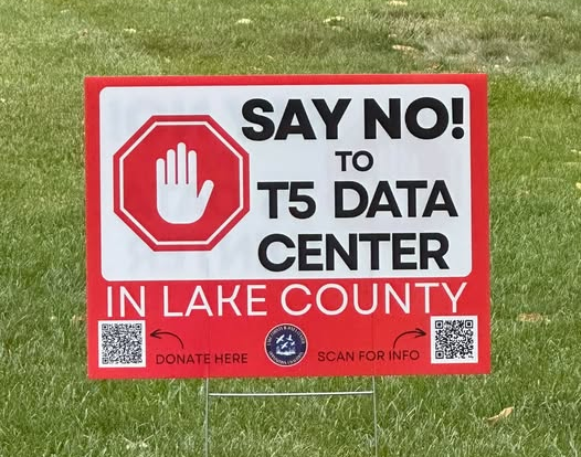 Data Center Uproar Sign Data Center Uproar Sign